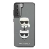 Чохол Karl Lagerfeld Saffiano Iconic Karl and Choupette Head для Samsung Galaxy S21 Plus Silver (KLHCS21MSAKICKCSL)