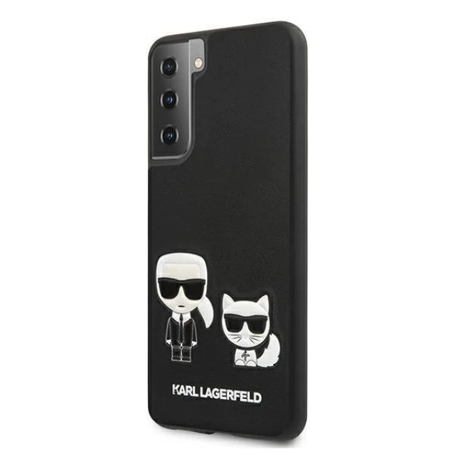 Чохол Karl Lagerfeld Iconic Karl and Choupette для Samsung Galaxy S21 Plus Black (KLHCS21MPCUSKCBK)