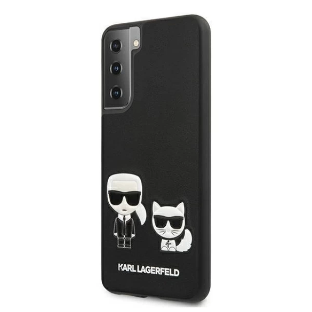 Чехол Karl Lagerfeld Iconic Karl and Choupette для Samsung Galaxy S21 Plus Black (KLHCS21MPCUSKCBK)