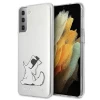 Чехол Karl Lagerfeld Choupette Fun для Samsung Galaxy S21 Transparent (KLHCS21SCFNRC)