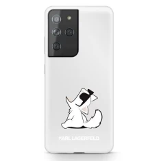 Чехол Karl Lagerfeld Choupette Fun для Samsung Galaxy S21 Ultra Transparent (KLHCS21LCFNRC)