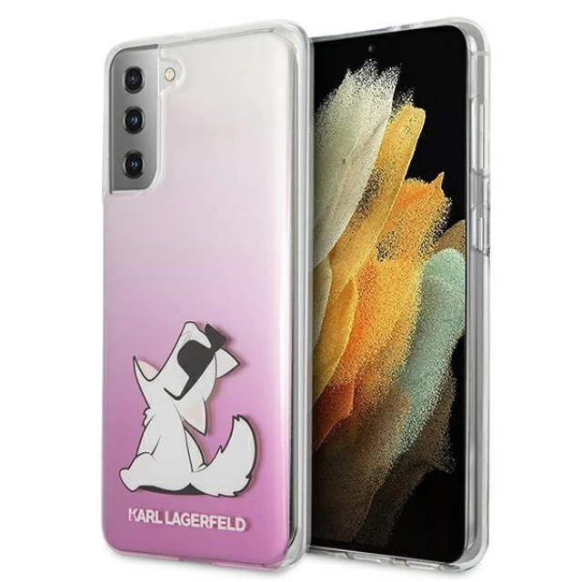 Чохол Karl Lagerfeld Choupette Fun для Samsung Galaxy S21 Pink (KLHCS21SCFNRCPI)