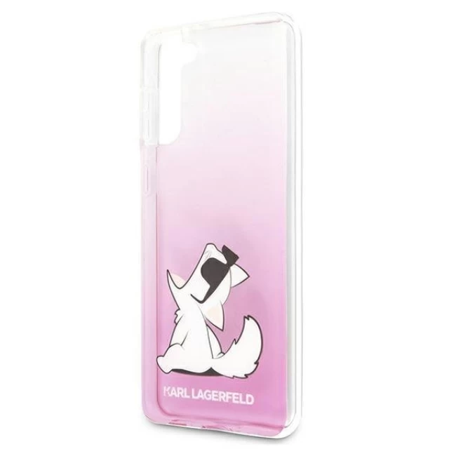 Чохол Karl Lagerfeld Choupette Fun для Samsung Galaxy S21 Plus Pink (KLHCS21MCFNRCPI)
