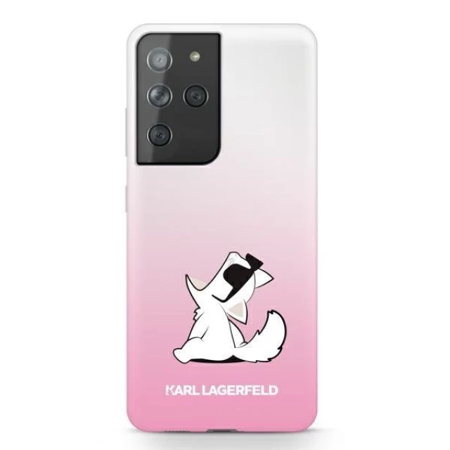 Чехол Karl Lagerfeld Choupette Fun для Samsung Galaxy S21 Ultra Pink (KLHCS21LCFNRCPI)