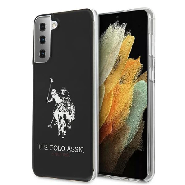 Чохол U.S. Polo Assn Shiny Big Logo для Samsung Galaxy S21 G991 Black (USHCS21STPUHRBK)