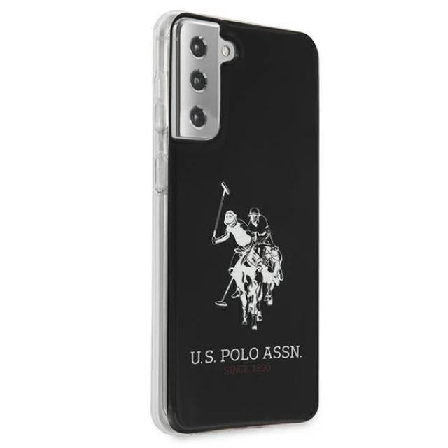 Чехол U.S. Polo Assn Shiny Big Logo для Samsung Galaxy S21 G991 Black (USHCS21STPUHRBK)