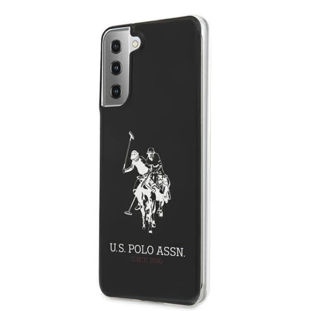 Чехол U.S. Polo Assn Shiny Big Logo для Samsung Galaxy S21+ G996 Black (USHCS21MTPUHRBK)