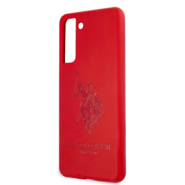 Чохол U.S. Polo Assn Silicone On Tone для Samsung Galaxy S21+ G996 Red (USHCS21MSLHRTRE)
