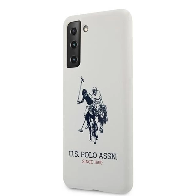 Чохол U.S. Polo Assn Silicone Collection для Samsung Galaxy S21 G991 White (USHCS21SSLHRWH)