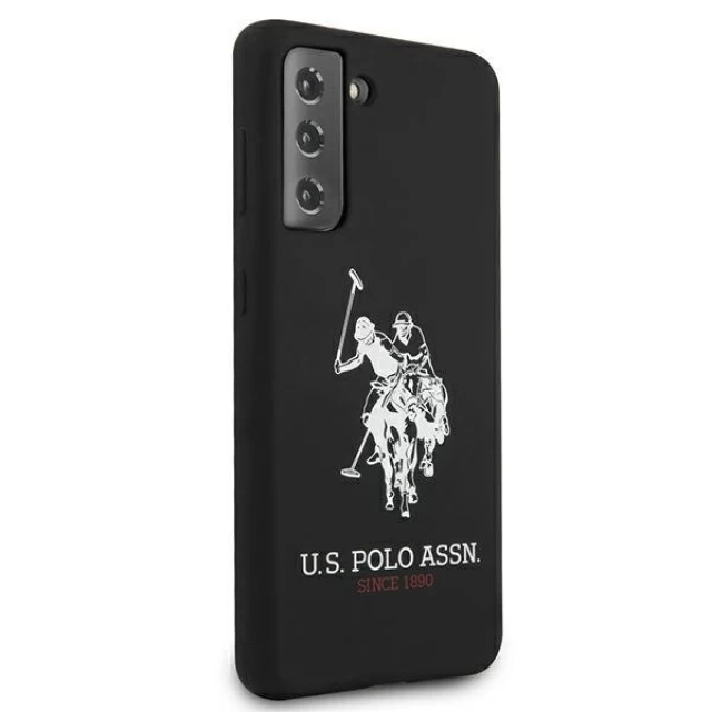 Чохол U.S. Polo Assn Silicone Logo для Samsung Galaxy S21+ G996 Black (USHCS21MSLHRBK)