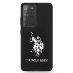 Чехол U.S. Polo Assn Silicone Logo для Samsung Galaxy S21 Ultra G998 Black (USHCS21LSLHRBK)