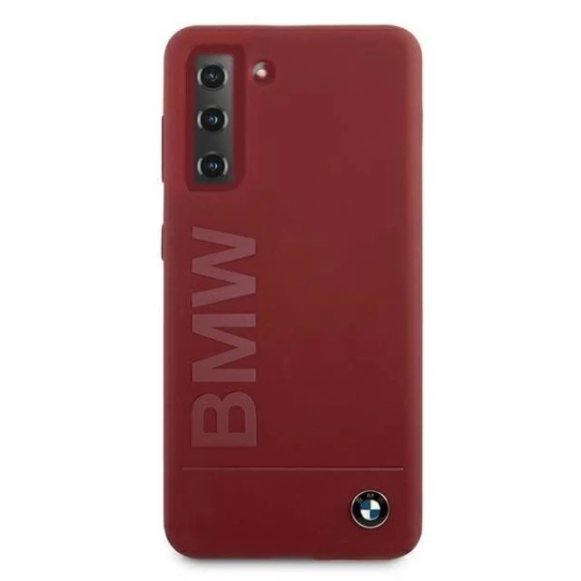 Чехол BMW для Samsung Galaxy S21 G991 Signature Logo Imprint Red (BMHCS21SSLBLRE)