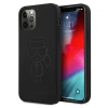 Чехол Karl Lagerfeld Silicone Ikonik Outline для iPhone 12 | 12 Pro Black (KLHCP12MSILTTBK)