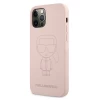 Чохол Karl Lagerfeld Silicone Ikonik Outline для iPhone 12 | 12 Pro Pink (KLHCP12MSILTTPI)