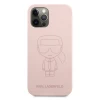 Чохол Karl Lagerfeld Silicone Ikonik Outline для iPhone 12 | 12 Pro Pink (KLHCP12MSILTTPI)