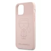 Чохол Karl Lagerfeld Silicone Case Outline для iPhone 12 Pro Max Pink (KLHCP12LSILTTPI)