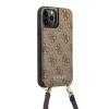 Чохол-гаманець Guess 4G Crossbody Cardslot для iPhone 12 Pro Max Brown (GUHCP12LCB4GB)