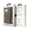 Чехол-бумажник Guess 4G Crossbody Cardslot для iPhone 12 Pro Max Brown (GUHCP12LCB4GB)