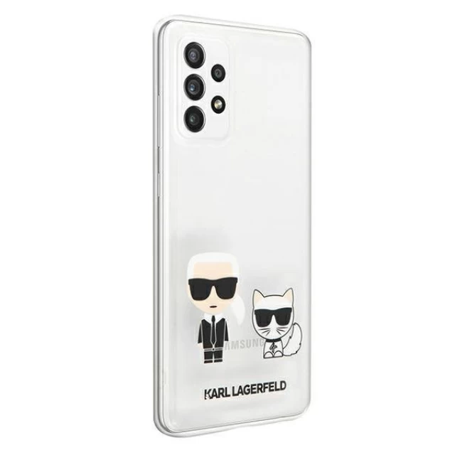 Чехол Karl Lagerfeld Karl and Choupette для Samsung Galaxy A72 Transparent (KLHCA72CKTR)