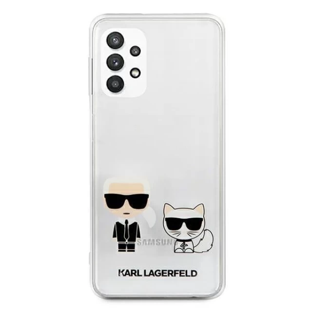 Чохол Karl Lagerfeld Karl and Choupette для Samsung Galaxy A32 Transparent (KLHCA32CKTR)