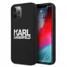 Чехол Karl Lagerfeld Silicone Stack для iPhone 12 Pro Max Black (KLHCP12LSLKLRBK)