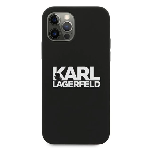 Чехол Karl Lagerfeld Silicone Stack для iPhone 12 Pro Max Black (KLHCP12LSLKLRBK)