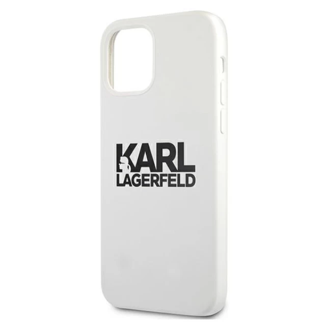 Чохол Karl Lagerfeld Silicone Stack для iPhone 12 Pro Max White (KLHCP12LSLKLWH)