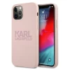 Чехол Karl Lagerfeld Silicone Stack Logo для iPhone 12 | 12 Pro Pink (KLHCP12MSTKLTLP)