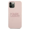 Чехол Karl Lagerfeld Silicone Stack Logo для iPhone 12 | 12 Pro Pink (KLHCP12MSTKLTLP)