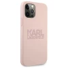Чохол Karl Lagerfeld Silicone Stack Logo для iPhone 12 Pro Max Pink (KLHCP12LSTKLTLP)