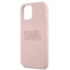 Чехол Karl Lagerfeld Silicone Stack Logo для iPhone 12 Pro Max Pink (KLHCP12LSTKLTLP)