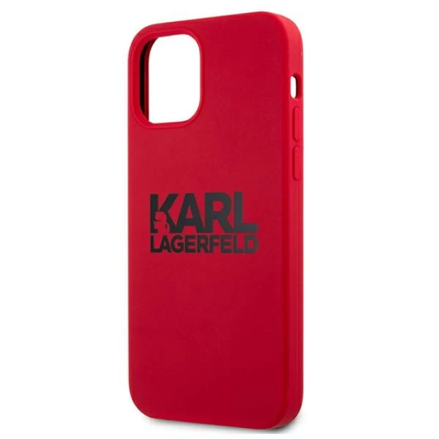 Чехол Karl Lagerfeld Silicone Stack для iPhone 12 Pro Max Red (KLHCP12LSLKLRE)