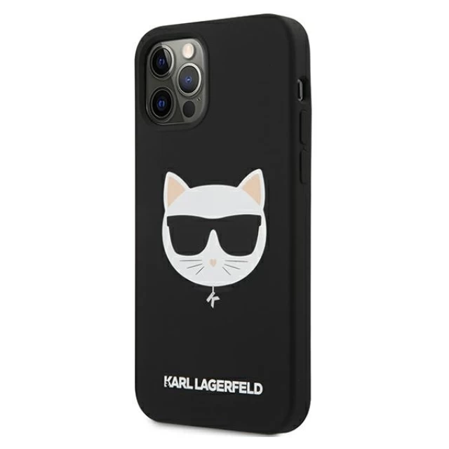 Чохол Karl Lagerfeld Silicone Choupette для iPhone 12 | 12 Pro Black (KLHCP12MSLCHBK)