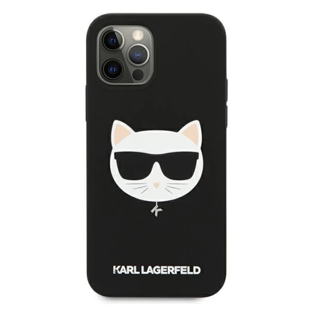 Чохол Karl Lagerfeld Silicone Choupette для iPhone 12 | 12 Pro Black (KLHCP12MSLCHBK)