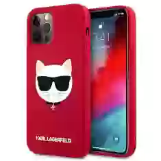 Чохол Karl Lagerfeld Silicone Choupette для iPhone 12 | 12 Pro Red (KLHCP12MSLCHRE)