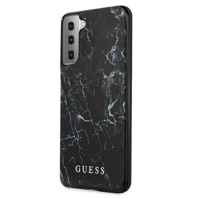 Чохол Guess Marble для Samsung Galaxy S21 Plus Black (GUHCS21MPCUMABK)