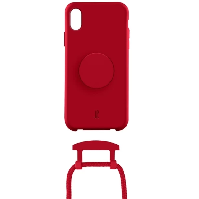 Чохол Just Elegance PopGrip для iPhone X | XS Cyber Red (30016)