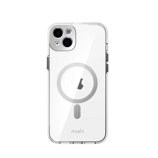 Чохол Moshi iGlaze Slim Hardshell Case для iPhone 14 Plus Luna Silver with MagSafe (99MO137206)