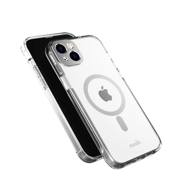 Чехол Moshi iGlaze Slim Hardshell Case для iPhone 14 Plus Luna Silver with MagSafe (99MO137206)