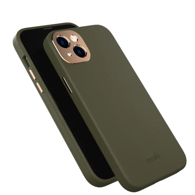 Чохол Moshi Napa Slim Hardshell Case для iPhone 14 Plus Juniper Green with MagSafe (99MO088632)