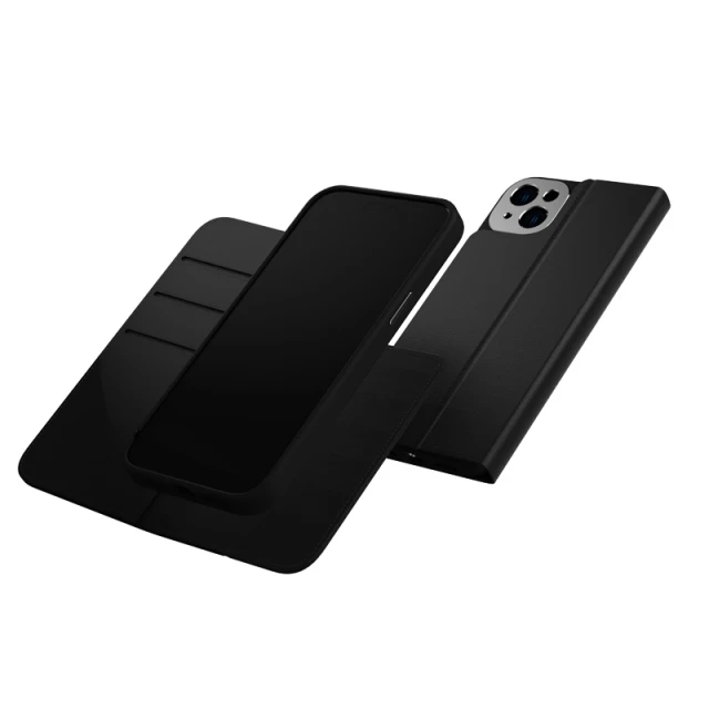 Чохол-книжка Moshi Overture Case with Detachable Magnetic Wallet для iPhone 14 Plus Midnight Black with MagSafe (99MO138002)