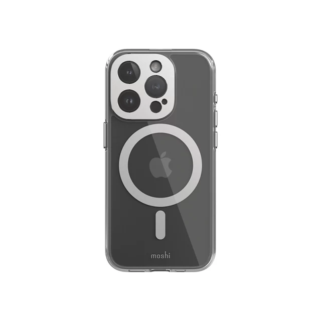 Чохол Moshi iGlaze для iPhone 15 Pro Luna Silver with MagSafe (99MO231003)