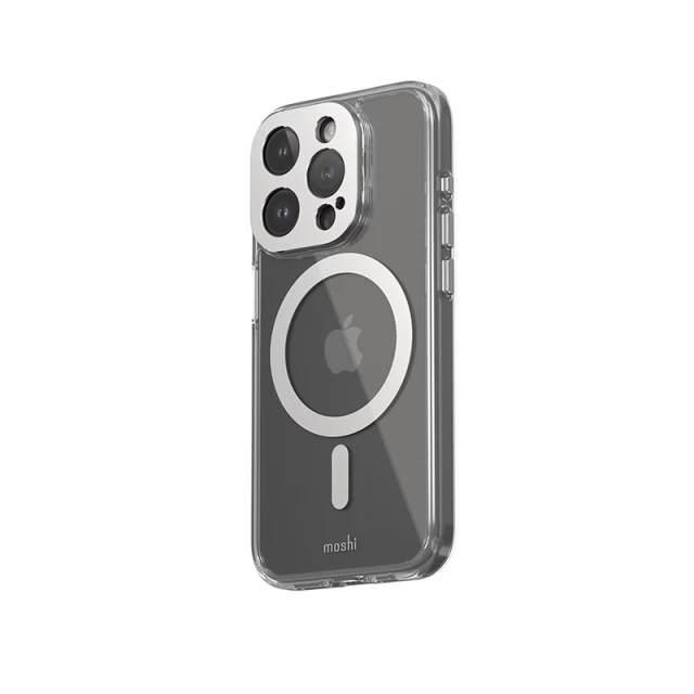 Чохол Moshi iGlaze для iPhone 15 Pro Luna Silver with MagSafe (99MO231003)