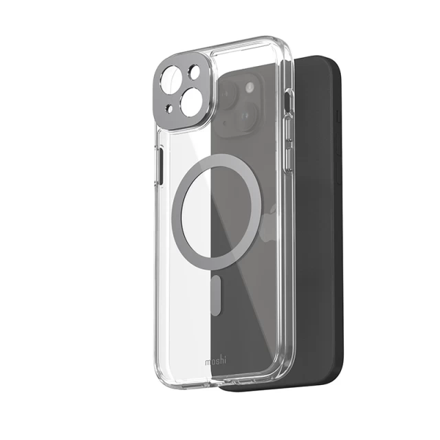 Чохол Moshi iGlaze для iPhone 15 Plus Meteorite Gray with MagSafe (99MO231006)