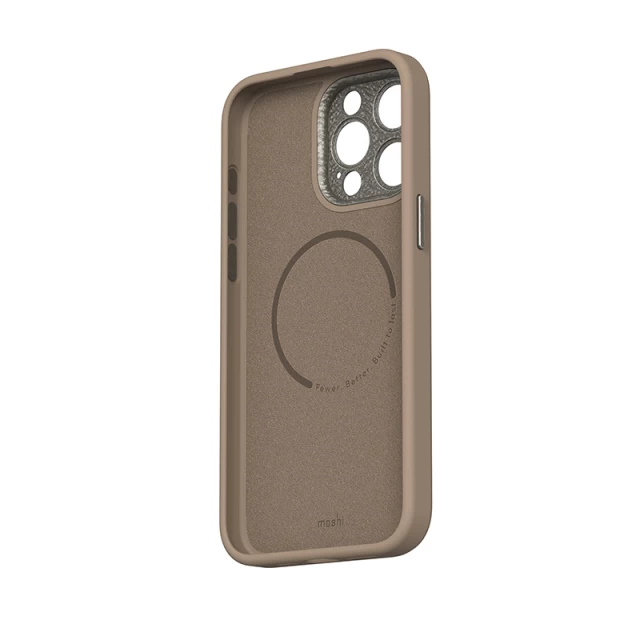 Чохол Moshi Napa для iPhone 15 Pro Woodsmoke Brown with MagSafe (99MO231107)
