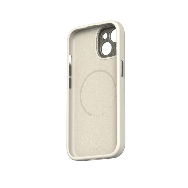 Чохол Moshi Napa для iPhone 15 Eggnog White with MagSafe (99MO231109)