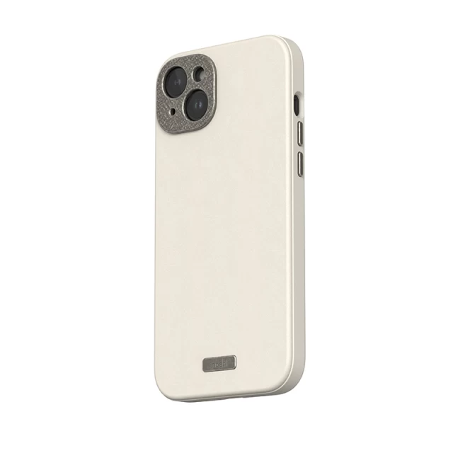 Чехол Moshi Napa для iPhone 15 Plus Eggnog White with MagSafe (99MO231110)