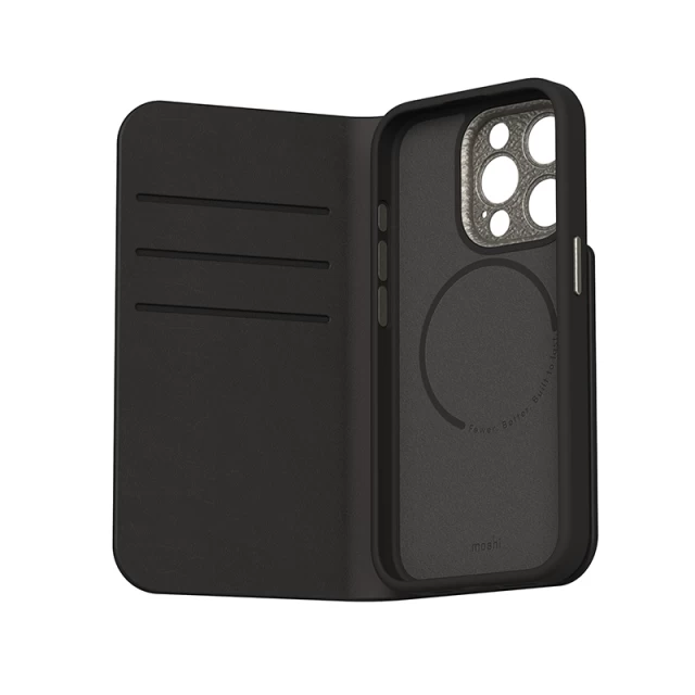 Чехол-книжка Moshi Overture для iPhone 15 Pro Midnight Black with MagSafe (99MO231203)