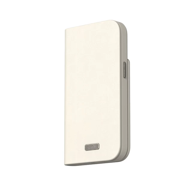 Чехол-книжка Moshi Overture для iPhone 15 Plus Eggnog White with MagSafe (99MO231206)