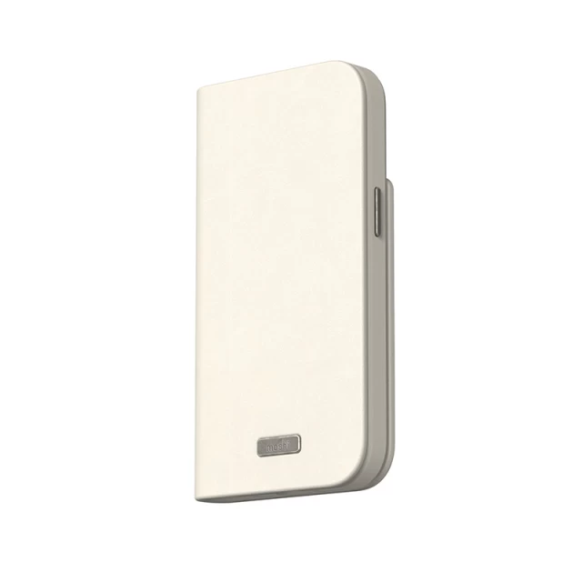 Чохол-книжка Moshi Overture для iPhone 15 Plus Eggnog White with MagSafe (99MO231206)